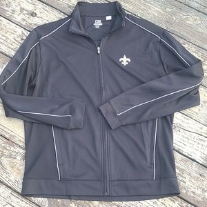 NFL SAINTS Cutter & Buck XXL New Orleans Zip Jacket EUC Mens XXL